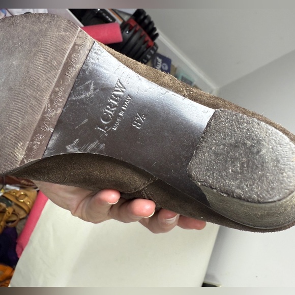 J.Crew Leather Suede Knee High Heeled Made in Italy Boots Size 8.5 - Picture 8 of 16